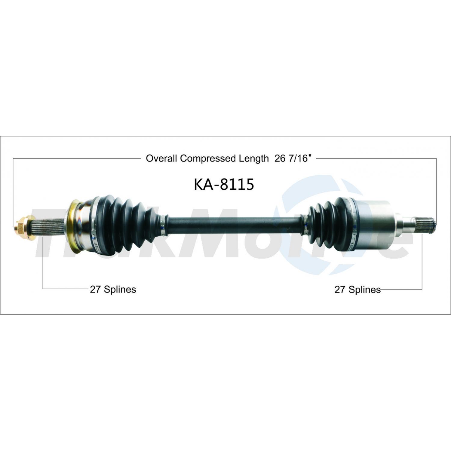 TrakMotive KA8115 - CV Axle Shaft TrakMotive KA8115 CV Axle Shaft product image 1 of 3