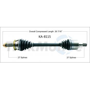 2009 Kia Magentis CV Axle Shaft Front Left TrakMotive KA8115 image 1 of 3