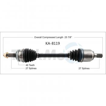 2013 Kia Forte Koup CV Axle Shaft Front Left TrakMotive KA8119 image 1 of 3