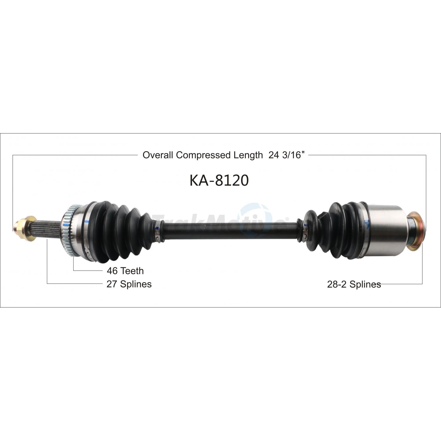 TrakMotive KA8120 CV Axle Shaft product image 1 of 3