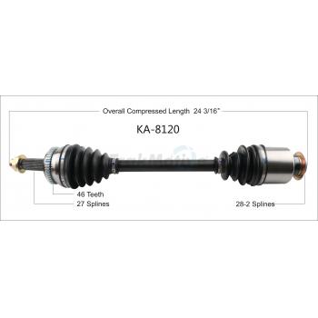 2016 Kia Forte Koup CV Axle Shaft Front Right TrakMotive KA8120 image 1 of 3