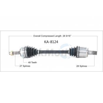 2013 Kia Optima CV Axle Shaft Front Left TrakMotive KA8124 image 1 of 3