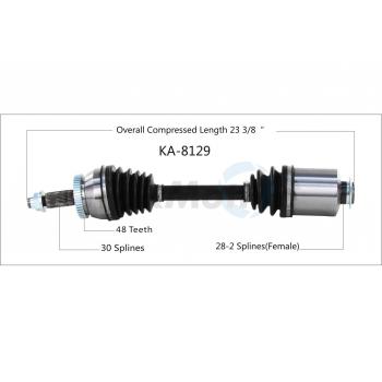 2018 Kia Optima CV Axle Shaft Front Right TrakMotive KA8129 image 1 of 3