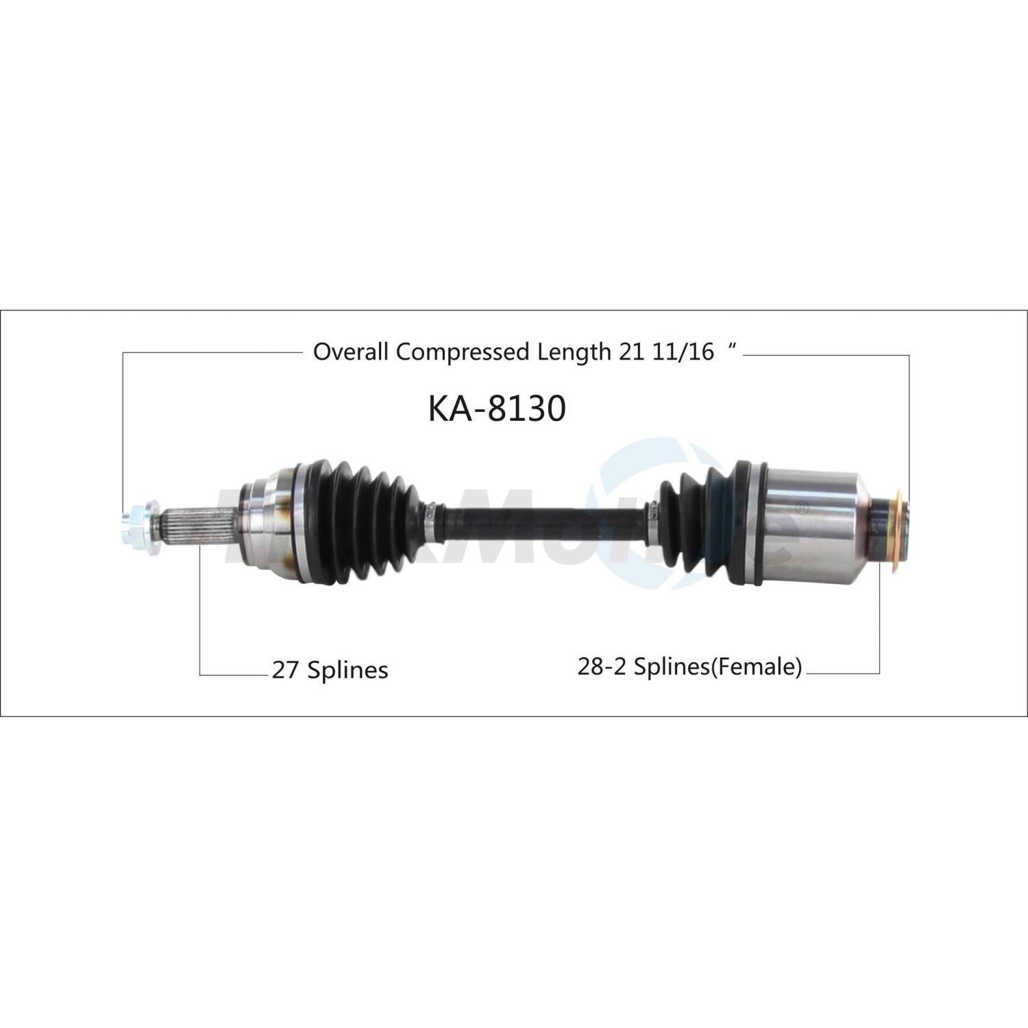 TrakMotive KA8130 - CV Axle Shaft TrakMotive KA8130 CV Axle Shaft product image 1 of 3