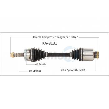 2018 Hyundai Tucson CV Axle Shaft Front Right TrakMotive KA8131 image 1 of 3