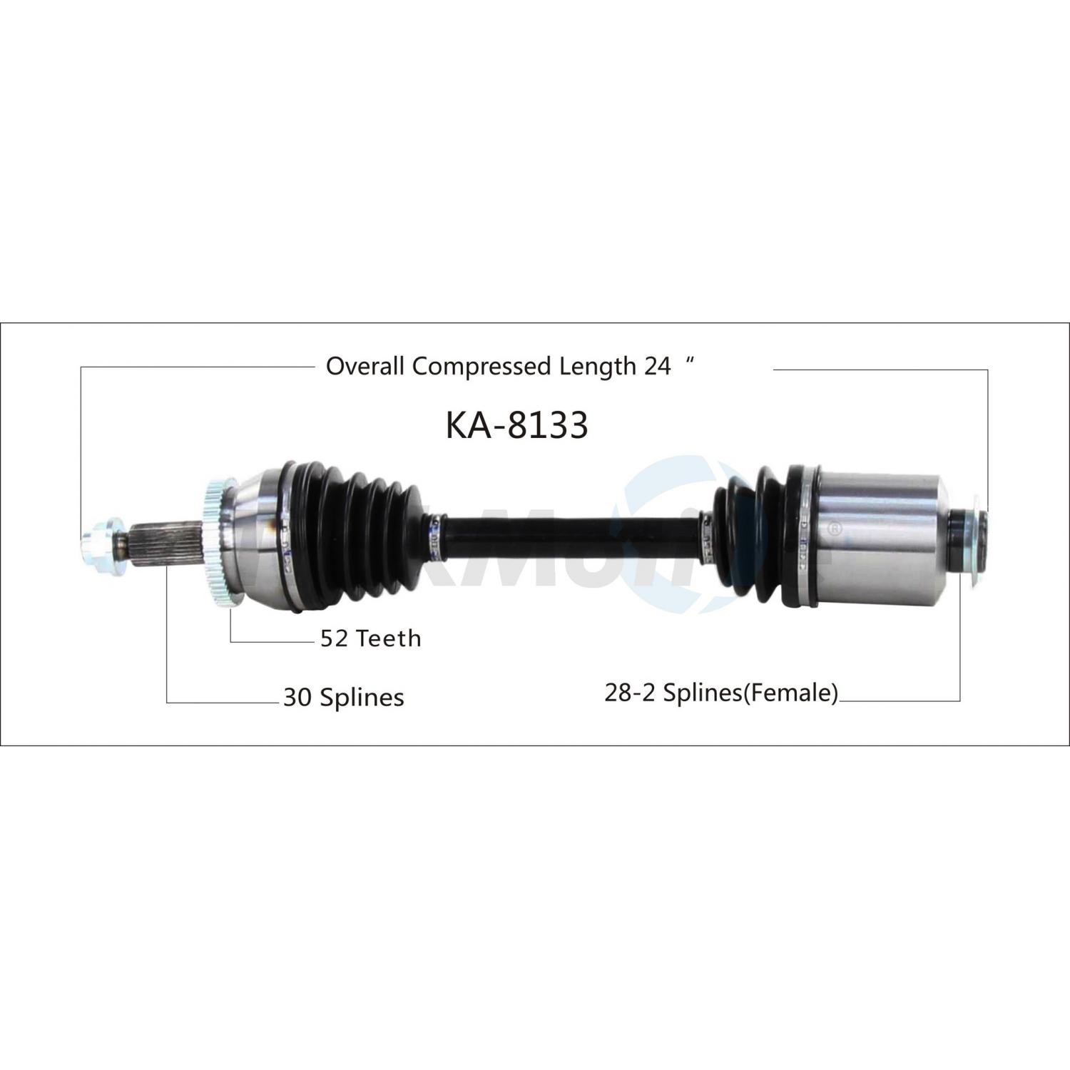 TrakMotive KA8133 CV Axle Shaft product image 1 of 3