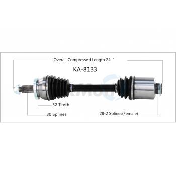2018 Kia Sorento CV Axle Shaft Front Right TrakMotive KA8133 image 1 of 3