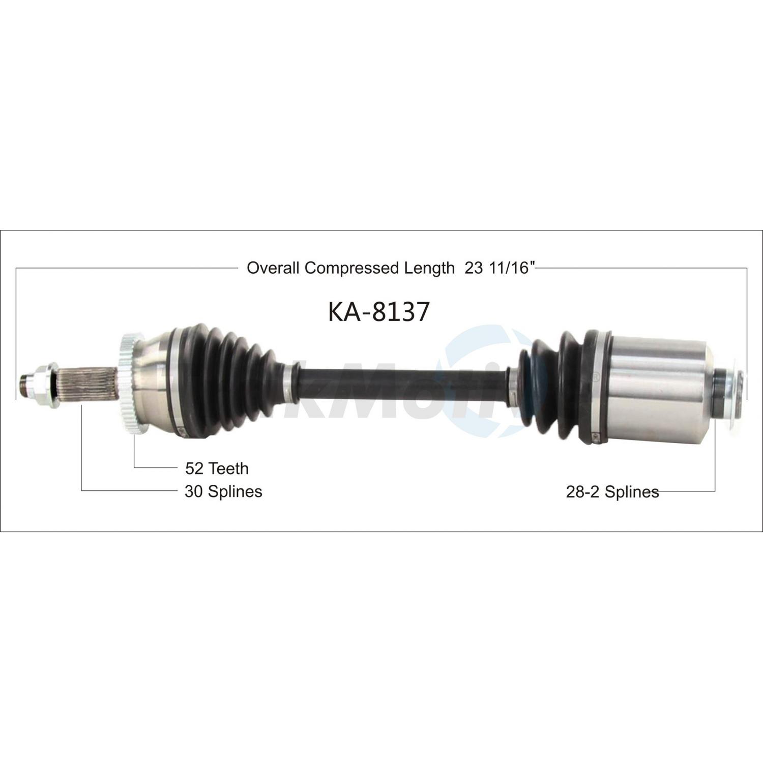 TrakMotive KA8137 - CV Axle Shaft TrakMotive KA8137 CV Axle Shaft product image 1 of 3