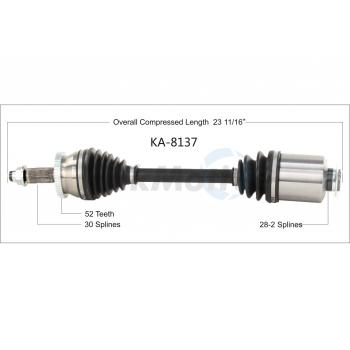 2018 Kia Sorento CV Axle Shaft Front Right TrakMotive KA8137 image 1 of 3