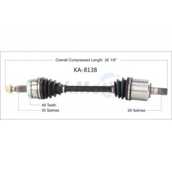 2016 Kia Sportage CV Axle Shaft Front Left TrakMotive KA8138 image 1 of 3