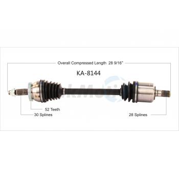 2018 Kia Sedona CV Axle Shaft Front Left TrakMotive KA8144 image 1 of 3
