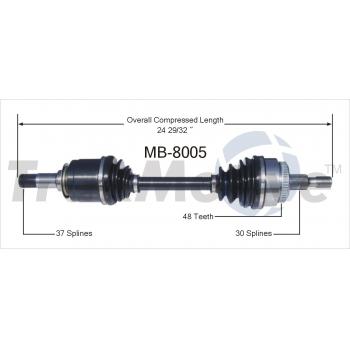 2003 Mercedes-Benz ML55 AMG CV Axle Shaft