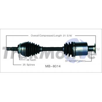 1998 Mercedes-Benz E320 CV Axle Shaft