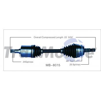 1998 Mercedes-Benz E320 CV Axle Shaft Front Right TrakMotive MB8015 image 1 of 3