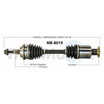 2007 Mercedes-Benz C280 CV Axle Shaft