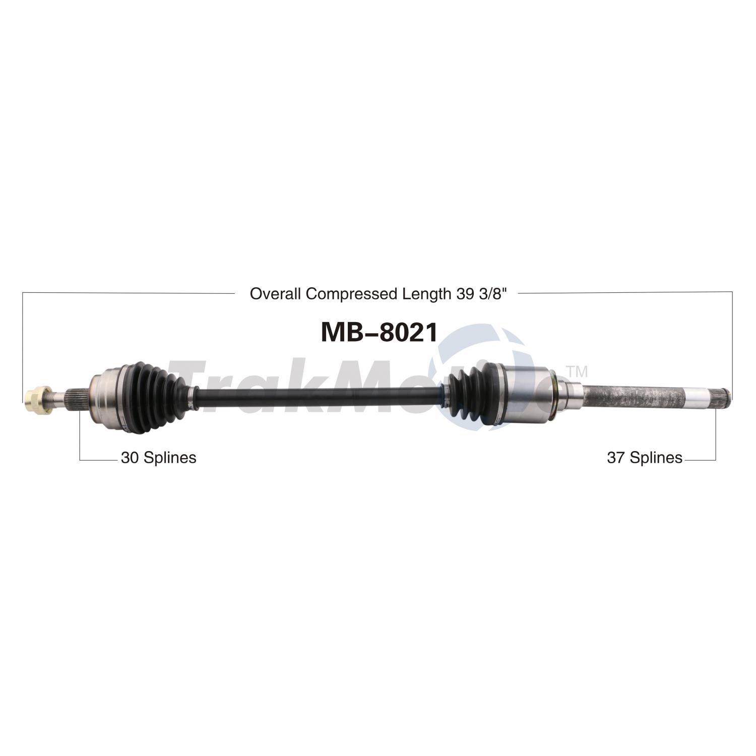TrakMotive MB8021 CV Axle Shaft product image 1 of 3