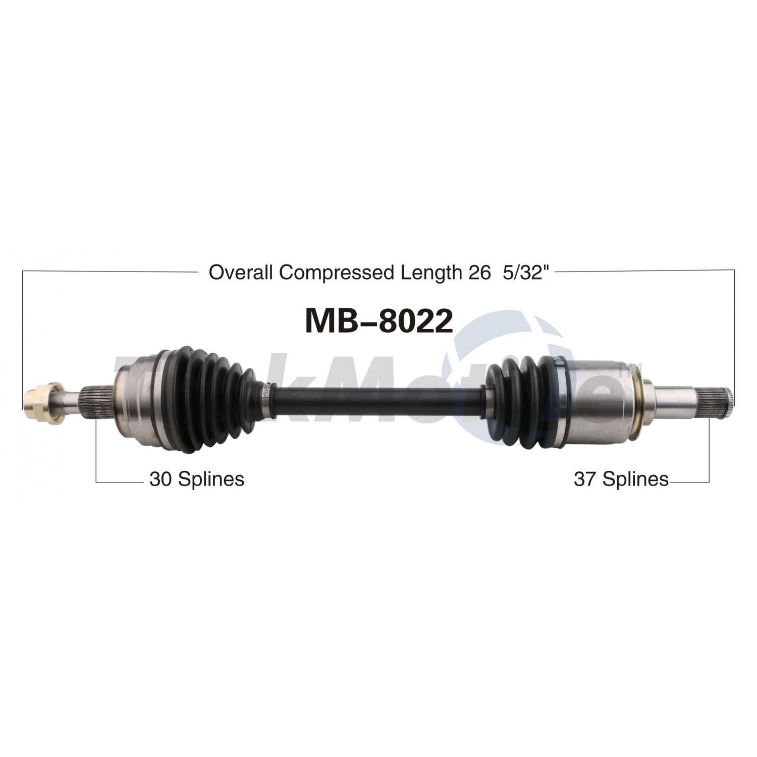TrakMotive MB8022 - CV Axle Shaft TrakMotive MB8022 CV Axle Shaft product image 1 of 3