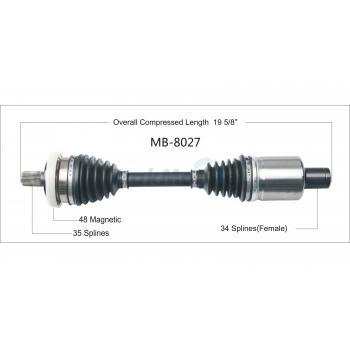 2006 Mercedes-Benz E500 CV Axle Shaft Front Left TrakMotive MB8027 image 1 of 3
