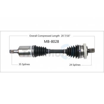 2006 Mercedes-Benz E500 CV Axle Shaft Front Right TrakMotive MB8028 image 1 of 3