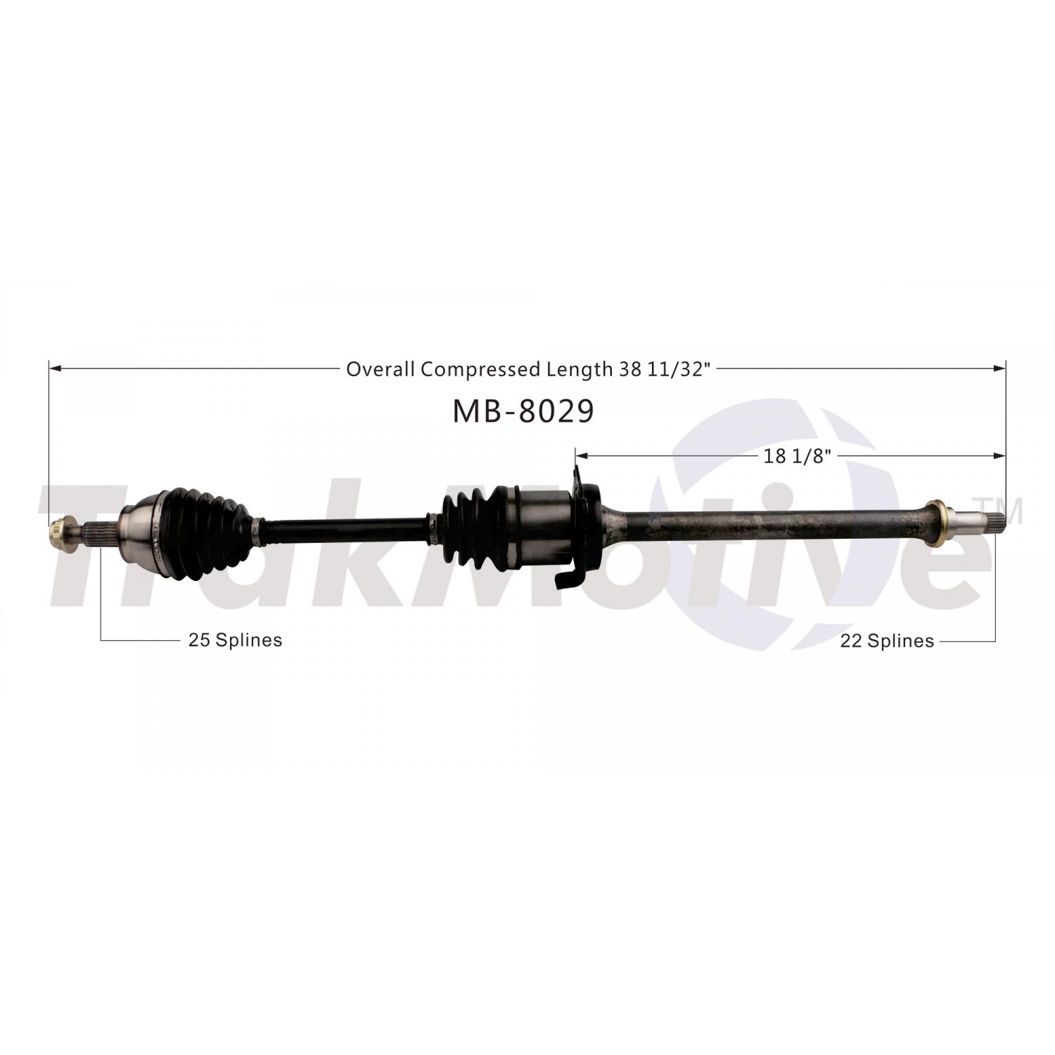 TrakMotive MB8029 - CV Axle Shaft TrakMotive MB8029 CV Axle Shaft product image 1 of 3