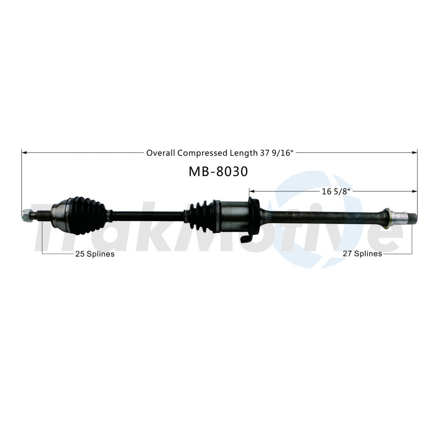 TrakMotive MB8030 - CV Axle Shaft TrakMotive MB8030 CV Axle Shaft product image 1 of 4