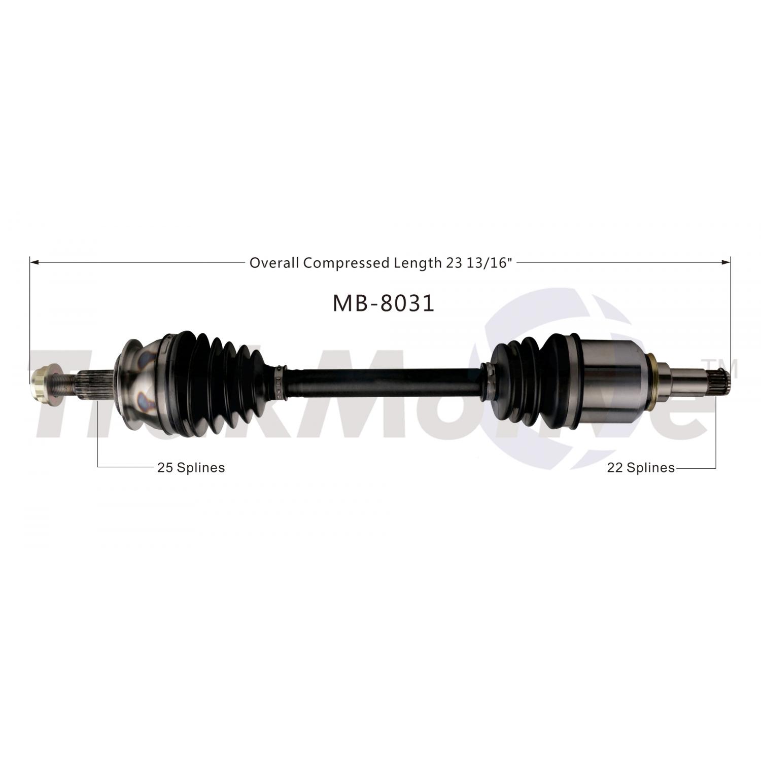 TrakMotive MB8031 - CV Axle Shaft TrakMotive MB8031 CV Axle Shaft product image 1 of 3