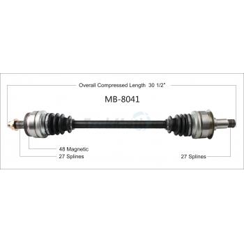 2013 Mercedes-Benz E350 CV Axle Shaft