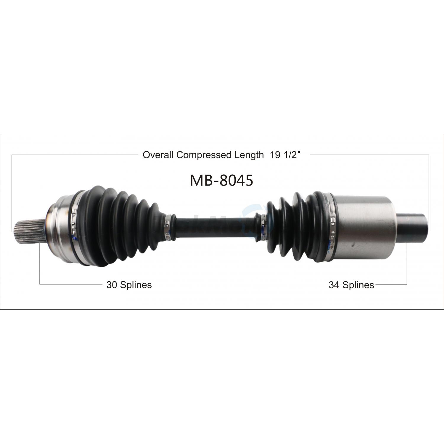 TrakMotive MB8045 - CV Axle Shaft TrakMotive MB8045 CV Axle Shaft product image 1 of 3