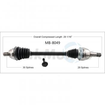 2017 Mercedes-Benz B250e CV Axle Shaft Front Left TrakMotive MB8049 image 1 of 3