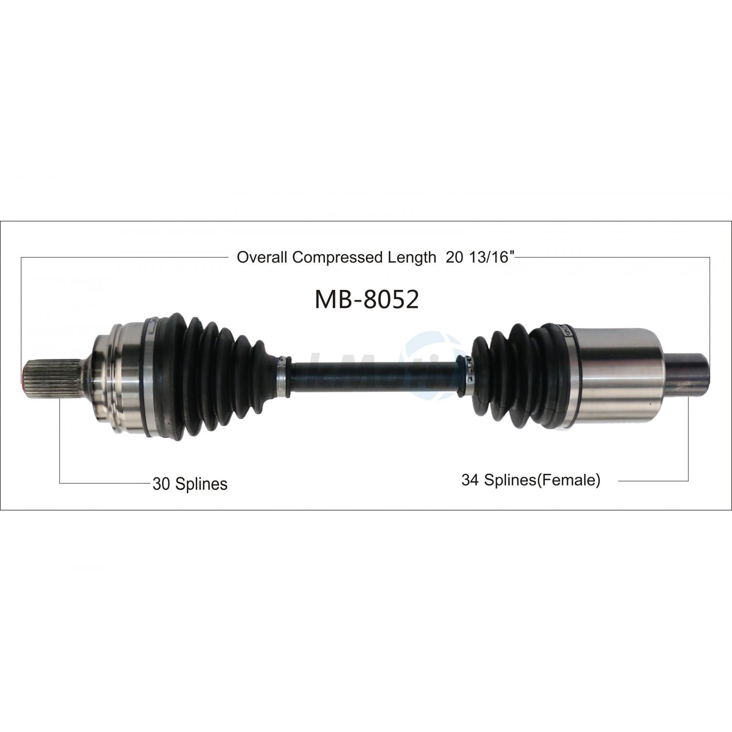 TrakMotive MB8052 - CV Axle Shaft TrakMotive MB8052 CV Axle Shaft product image 1 of 3