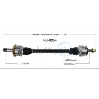 2013 Mercedes-Benz S350 CV Axle Shaft Rear Left TrakMotive MB8054 image 1 of 3