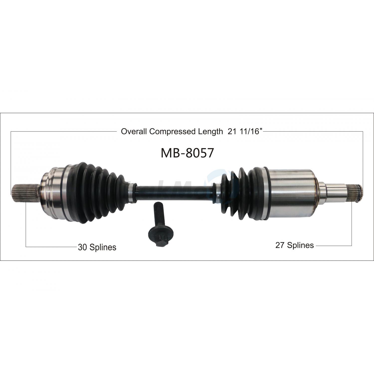 TrakMotive MB8057 - CV Axle Shaft TrakMotive MB8057 CV Axle Shaft product image 1 of 3