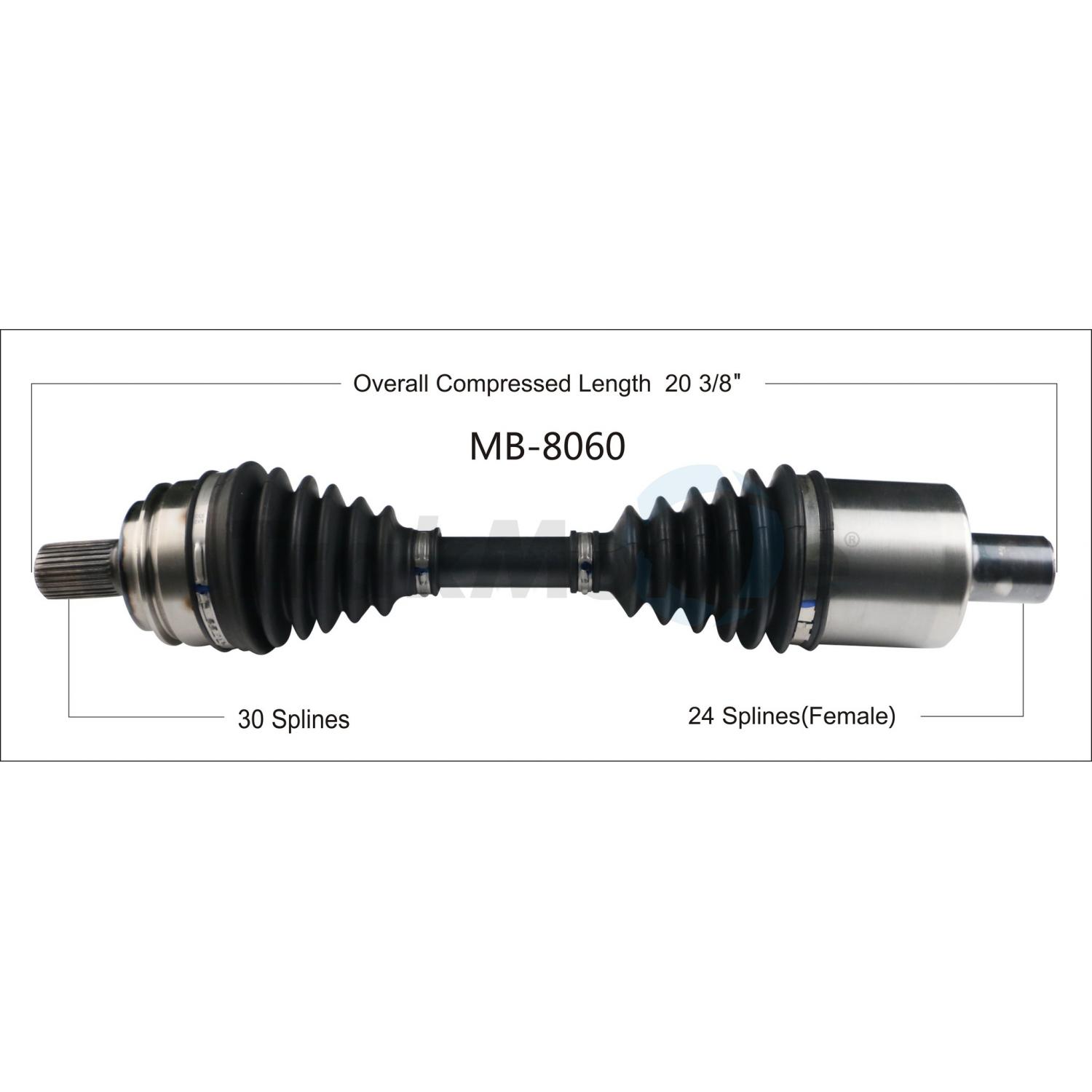 TrakMotive MB8060 - CV Axle Shaft TrakMotive MB8060 CV Axle Shaft product image 1 of 3