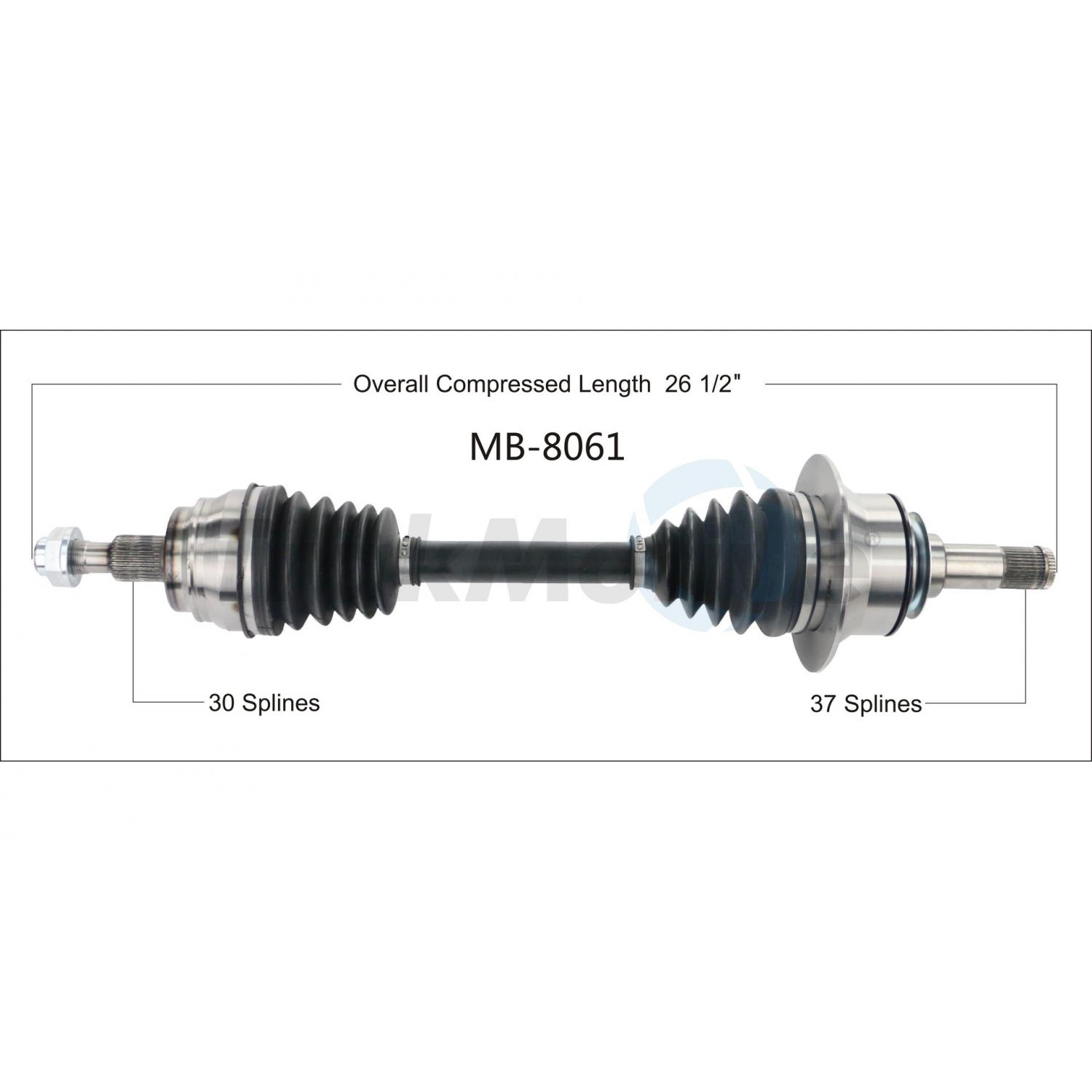 TrakMotive MB8061 - CV Axle Shaft TrakMotive MB8061 CV Axle Shaft product image 1 of 3