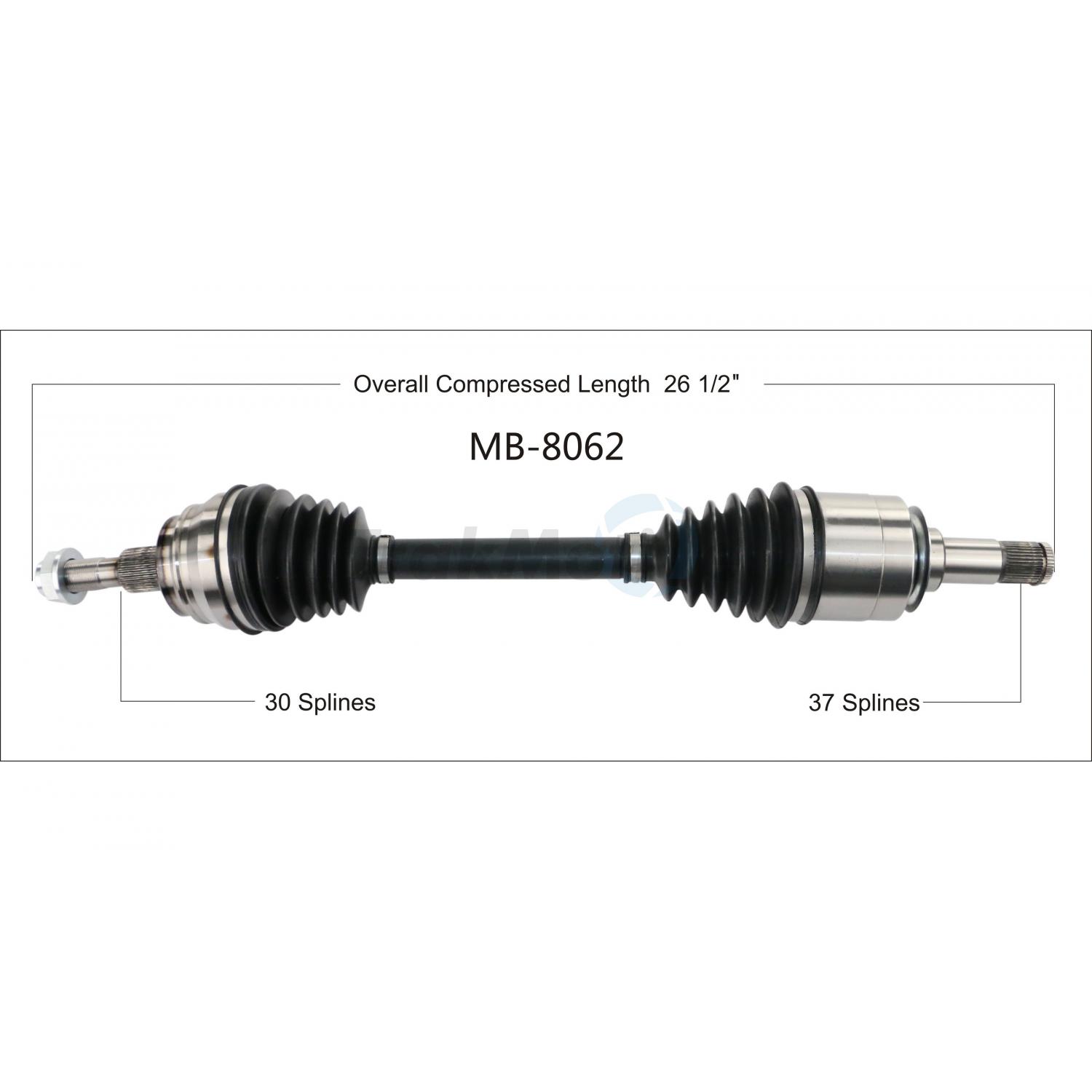 TrakMotive MB8062 - CV Axle Shaft TrakMotive MB8062 CV Axle Shaft product image 1 of 3
