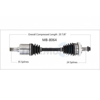 2006 Mercedes-Benz S430 CV Axle Shaft Front Right TrakMotive MB8064 image 1 of 3