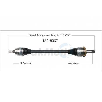 2014 Mercedes-Benz ML350 CV Axle Shaft Rear Left TrakMotive MB8067 image 1 of 3