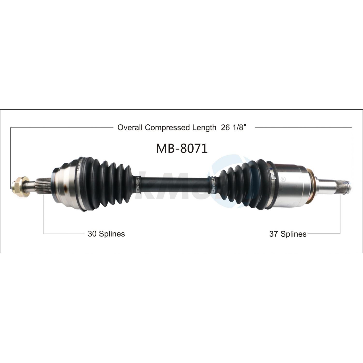 TrakMotive MB8071 - CV Axle Shaft TrakMotive MB8071 CV Axle Shaft product image 1 of 3