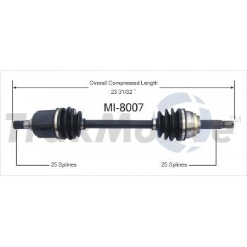 1994 Eagle Summit CV Axle Shaft Front Right TrakMotive MI8007 image 1 of 3