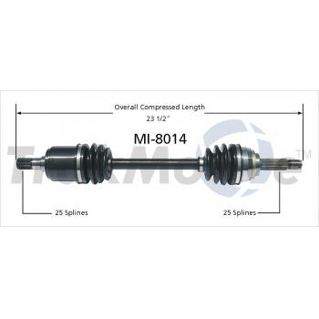 1993 Mitsubishi Precis CV Axle Shaft