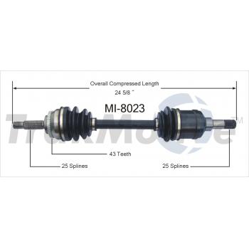 1998 Eagle Talon CV Axle Shaft Front Left TrakMotive MI8023 image 1 of 3