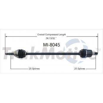 1991 Dodge Colt CV Axle Shaft Front Left TrakMotive MI8045 image 1 of 3