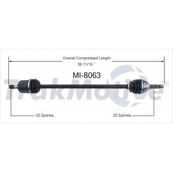 1991 Dodge Colt CV Axle Shaft Front Left TrakMotive MI8063 image 1 of 3