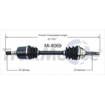 1991 Dodge Colt CV Axle Shaft Front Right TrakMotive MI8069 image 1 of 3