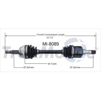 2001 Plymouth Neon CV Axle Shaft
