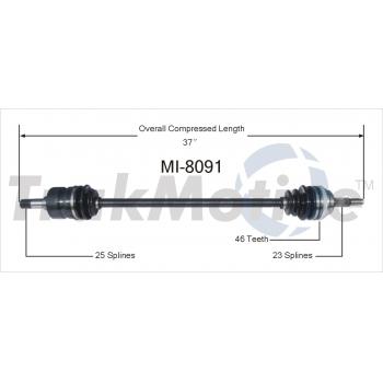 1999 Plymouth Neon CV Axle Shaft Front Right TrakMotive MI8091 image 1 of 3