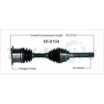 1989 Dodge Raider CV Axle Shaft
