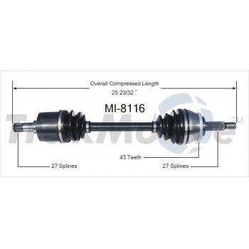 1998 Mitsubishi Diamante CV Axle Shaft