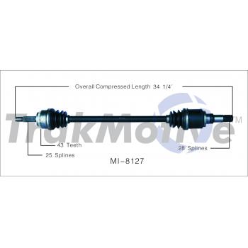 2006 Mitsubishi Endeavor CV Axle Shaft
