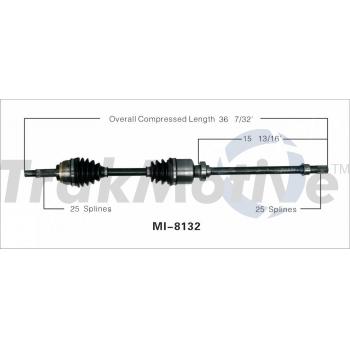 1985 Mitsubishi Mirage CV Axle Shaft Front Left TrakMotive MI8132 image 1 of 3